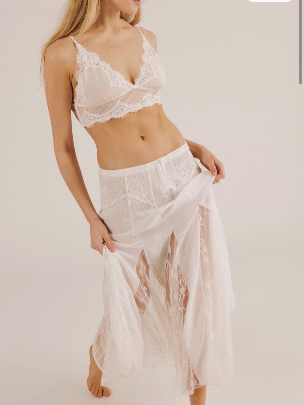 Free People Nice To Meet You Maxi Slip Skirt - Picture 4 of 5
